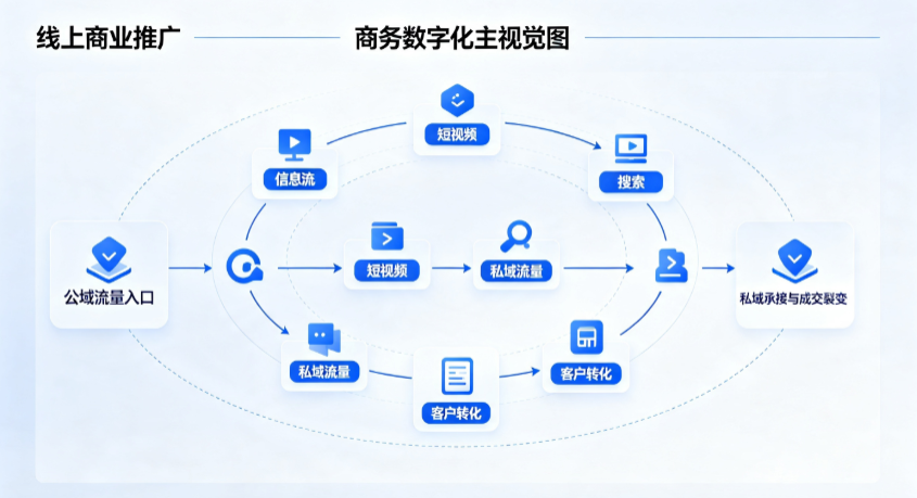 潮南区线上商业推广怎么做？全域流量闭环搭建与低成本转化实战指南